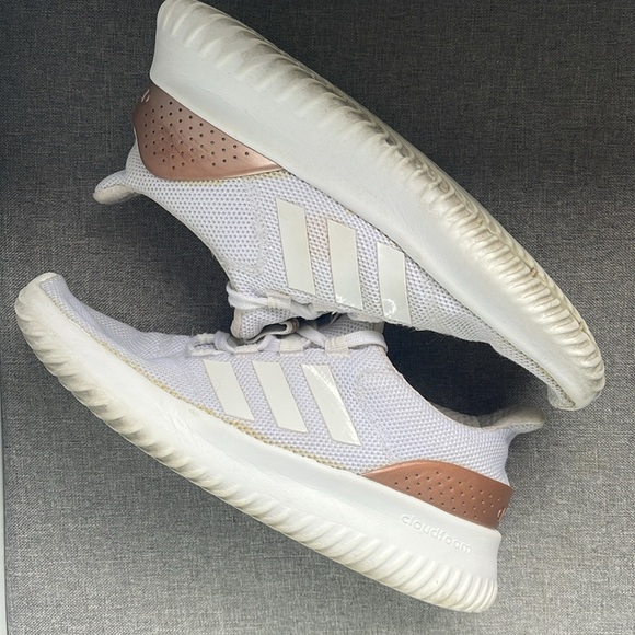 adidas Shoes - Adidas Cloudfoam Running Shoes, White, Women’s 8